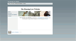 Desktop Screenshot of housinglaw.org.uk